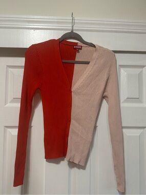 STAUD Cargo Colorblock Cardigan, M